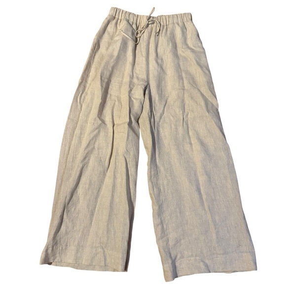 DISSH GINA NATURAL LINEN WAIST PANT Size Us 6 - Picture 2 of 5